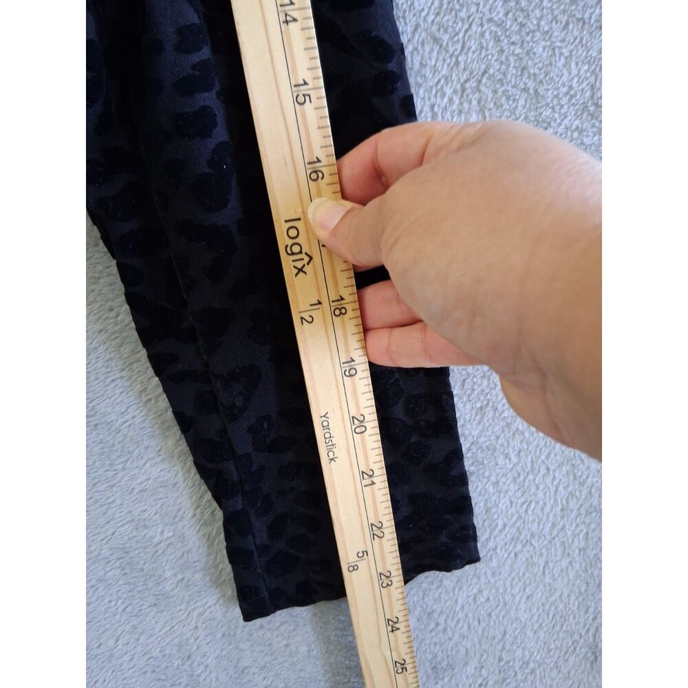 Killstar Sz Lg Claw Black Biker Cropped Jacket Flocked Leopard Print Goth New - Picture 10 of 12